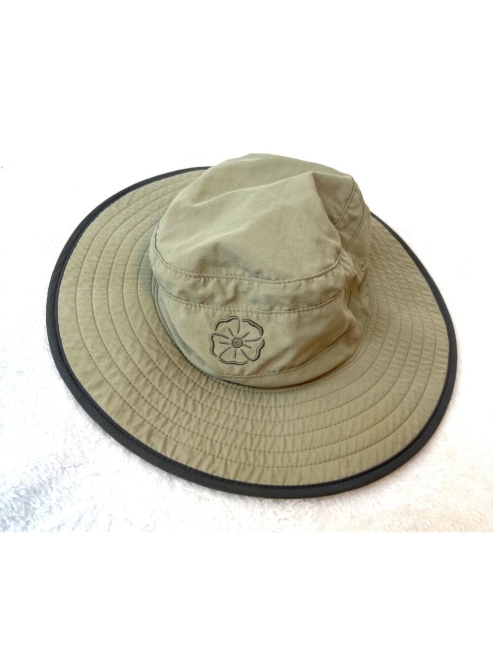 Outdoor Research OR Sun Hat L UPF 30 Lightweight Wide Brim Bucket Cap Tan Gray
